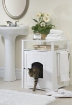 cat washroom-nightstand pet house