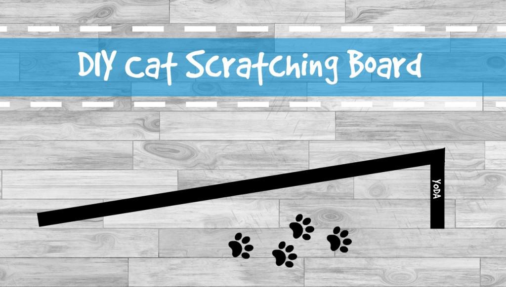 DIY cat scratching board header