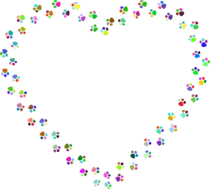 Paw Print Heart | Fluffy Kitty Blog thefluffykitty.com