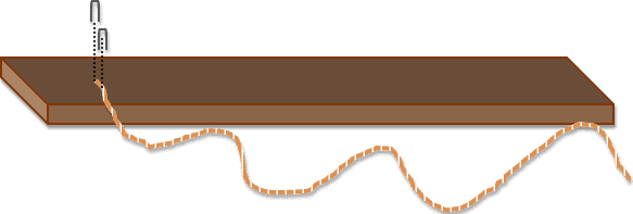 staple the sisal rope