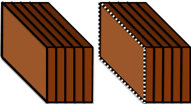 Boxes cut on the side