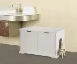 cat washroom bench litter box enclosure