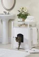 cat washroom-nightstand pet house