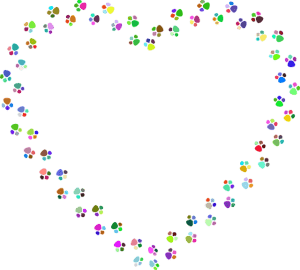 Paw Print Heart | Fluffy Kitty Blog thefluffykitty.com