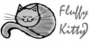 Cat furniture Logo Fluffy Kitty gris et rose