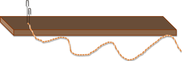 staple the sisal rope