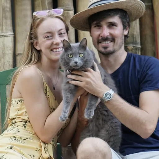 Bri, Paul, and Yoda -- cat bloggers